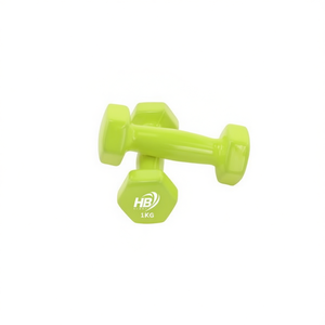 Mancuernas Hexagonales de 1 kg, Recubiertas de Verde Brillante, 1 Unidad - Product Image 2