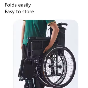Silla <span class=keywords><strong>de</strong></span> <span class=keywords><strong>Ruedas</strong></span> Manual Plegable para Discapacitados, Precio al por Mayor, para Hospitales o <span class=keywords><strong>Alquiler</strong></span> - Product Image 3