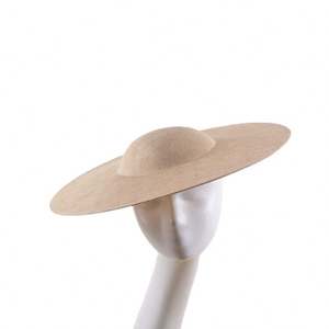 Platillo redondo de 16 pulgadas, sombrero percher de inspiración vintage, estilo empresarial para playa al aire libre, 100% poliéster para todas las estaciones - Product Image 5