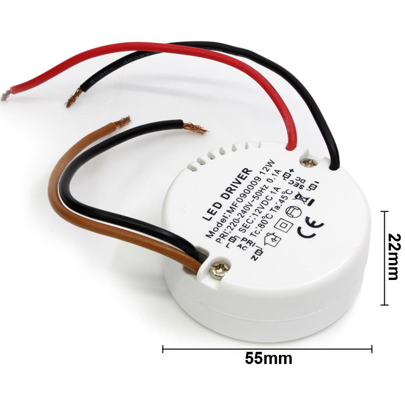 Постоянный источник питания 12 Вт переменного тока 100-240 В DC24V Светодиодный источник питания одноканальный выходной светодиодный драйвер 24 В