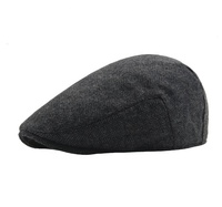 Para Hombre Caballero Lana Plaid Tartan Herringbone Cabbie Jeff Cap Driver Cap