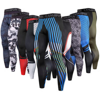 Legging de yoga personnalisé de haute qualité Running Sport Gym Tights Camouflage Training Compression Pants pour hommes