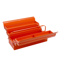 Boîte à outils en métal de haute qualité, empilable, rouge et bleue, en acier inoxydable, en acier au carbone, en aluminium, à cantilever