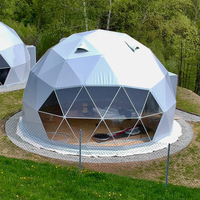 Dôme géodésique en PVC transparent, tente de glamping de luxe pour l'hébergement en hôtel