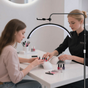 Lámparas de Pie para Salón de Belleza Luz Led Rosa de Media Luna para Pestañas Luz de Relleno para Fotografía para Extensiones de Pestañas - Product Image 3
