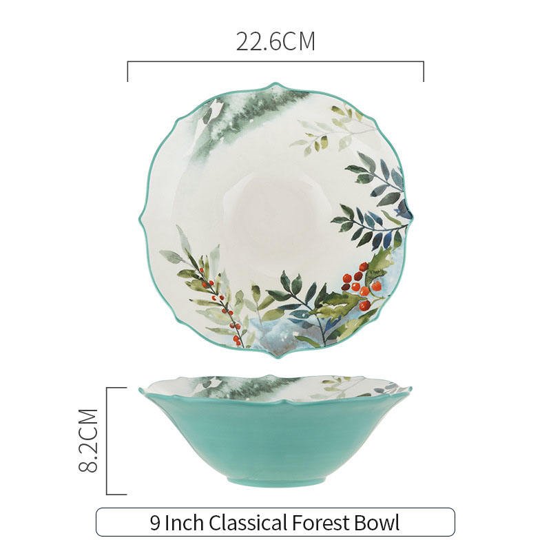 Bol de forêt classique de 9 pouces