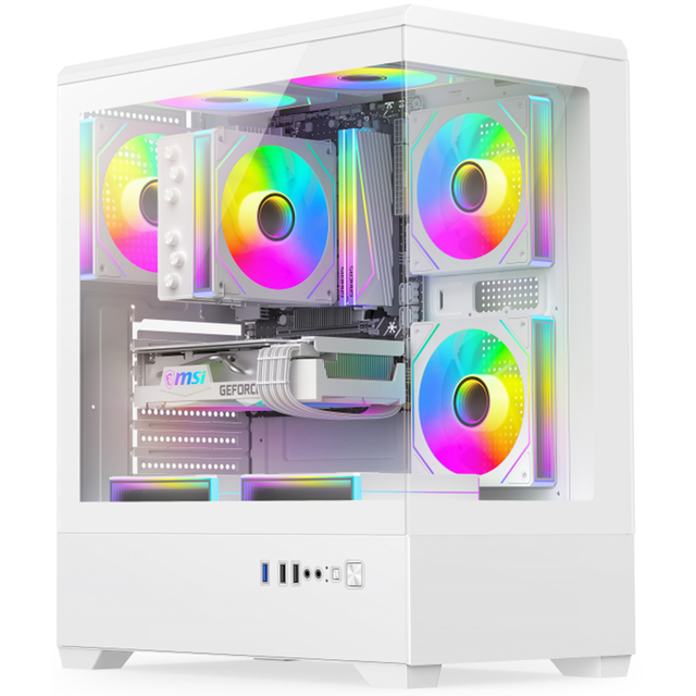 Oem Pc Case Water Cooling Computer Case Gaming Tempered Glass Computer Gaming Case Full View Gaming Case Pc Case Computer Case