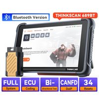 THINKCAR THINKSCAN 689BT Strumento Diagnostico Professionale con Codifica ECU, CANFD, DOIP, Aggiornamenti Gratuiti a Vita, Bluetooth, Scanner OBD2