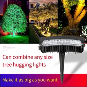 Luz <span class=keywords><strong>LED</strong></span> para Árboles <span class=keywords><strong>de</strong></span> 12W/60W/72W con Color Variable, IP65 Impermeable, Proyector <span class=keywords><strong>Exterior</strong></span> para Paisajes con Aleación <span class=keywords><strong>de</strong></span> Aluminio AC/DC 220V - Product Image 2