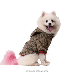 पालतू वस्त्र फैशन मुद्रित कुत्ते ब्रांड मध्यम बड़े कुत्तों के लिए नए डिजाइन ब्रांड कोट - Product Image 5