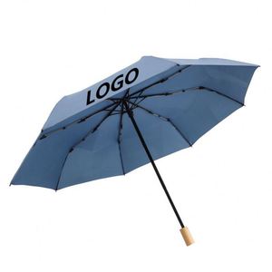Parapluie Moderne Double Usage à 3 Plis, Nouveau Modèle Pliant Facile avec Poignée Intégrée, Design Simple pour Jours Pluvieux et Ensoleillés - Product Image 1