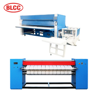 Support de personnalisation Machine à repasser et à plier les tissus entièrement automatique avec gerbeur pour l'usine de blanchisserie d'hôtel