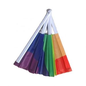 Abanico de Mano de Plástico con Diseño Arcoíris de 33 cm, Estilo Folclórico, Clásico y Tradicional, para Fiestas de Halloween, Navidad y Eventos Empresariales, Venta al Por Mayor - Product Image 4