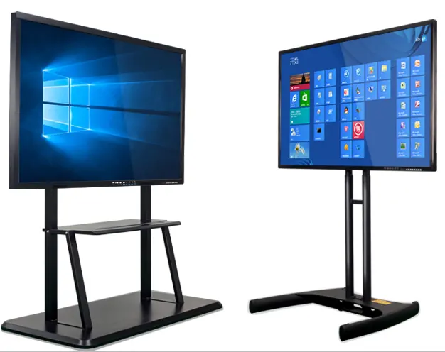 55 65 75 85 98 110 Inch Dual System Interactive LCD Display Multi Touch Screen Flat Panel Smart Board Interactive Whiteboard