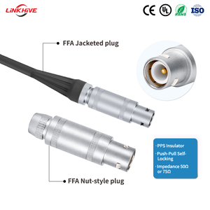 Connettore Circolare Coassiale Maschio a Singolo Contatto Serie <span class=keywords><strong>TFA</strong></span> S Linkhive, Autobloccante, Argento, Push-Pull, Compatibile con Lemo FFA - Product Image 2