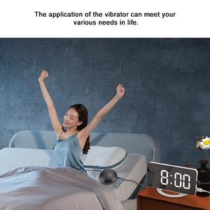 นาฬิกาปลุกแบบกระจก LED แสดงเวลา พร้อมเครื่องสั่นเตือนข้างเตียง นาฬิกาดิจิตอลแบบกระจกสั่นสะเทือน สำหรับคนนอนหลับลึก - Product Image 2