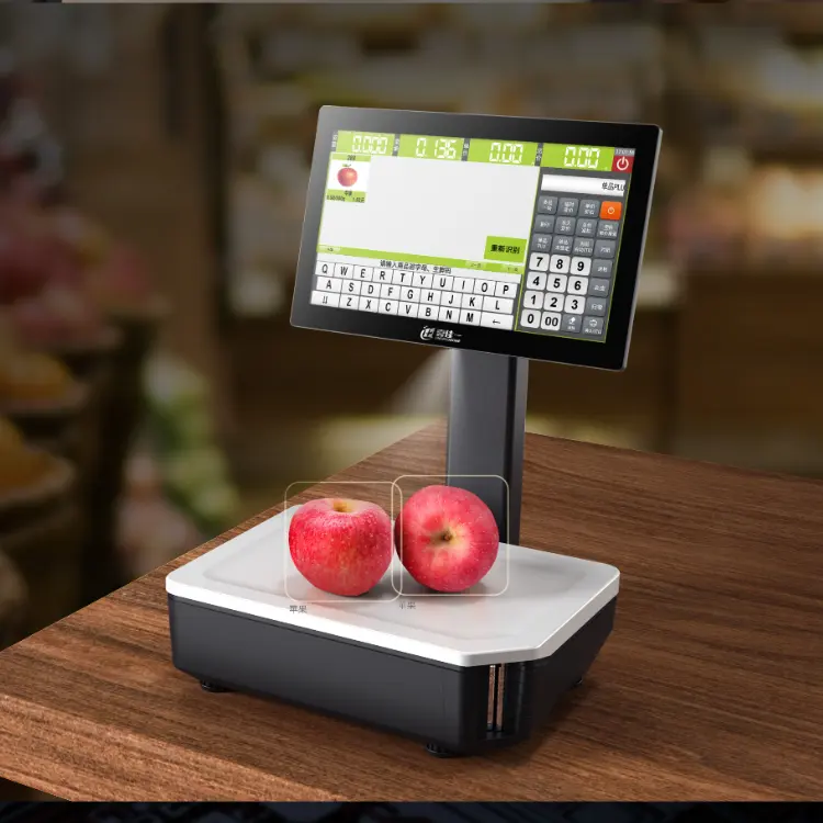 HPRT New 15Kg 30Kg Supermarkt Einzelhandel Digitaldruck waagen Gewicht Elektronisches Barcode-Etikett Pos Ai Waage mit LED-Anzeige