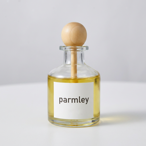 Meilleur Prix Haute Qualité Luxe Bouteilles Diffuseurs Rondes en Verre Transparent 50ml pour Désodorisant Voiture et <span class=keywords><strong>Parfum</strong></span> avec Bouchon à Vis et Bâtonnets en Rotin - Product Image 6