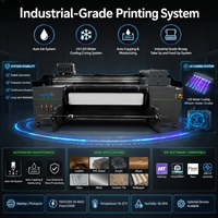 Nueva Impresora Híbrida de Inyección de Tinta UV de Formato Ancho Totalmente Automática con Cabezal de Impresión Ricoh G6 para Impresión en Acrílico, Vidrio, PVC, Cuero y Lona