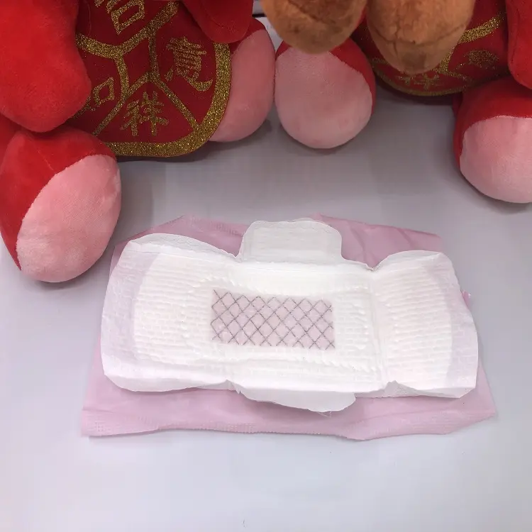 3D pearl cotton commercial herbal medicated sanitary napkin pads