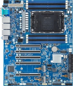เมนบอร์ดเซิร์ฟเวอร์ MW53 HP0 ซ็อกเก็ตเดี่ยว รองรับ Intel Xeon W แพลตฟอร์ม 8 สล็อต DDR5 หน่วยความจำแบบ 4 แชนแนล PCIe Gen5 x16 สล็อต  พอร์ต LAN แบบคู่ 10GbE - Product Image 1