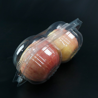 Wegwerp Plastic Clamshell Voedselcontainer Pla Blister Fruit Verpakking Verse Appel Tomaat Doos Fruit Verpakkingsdozen