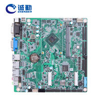 Stock complet de carte mère Mini ITX Intel 8e génération Celeron J4125 1LAN 6Com DDR4 2 * LVDS carte mère industrielle pour distributeur automatique