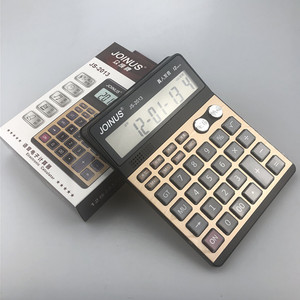 Jonus Js-2013 12 Digit Voice Calculator With <b>Calendar</b> Alarm Time Display Desktop Electronic Calculator - Product Image 1