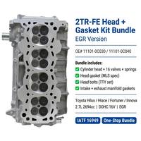 Kit de joint de culasse 2TR 2TR-FE avec soupapes 11101-0C030 11101-0C040 pour Toyota Hilux Hiace Fortuner Innova 2.7L