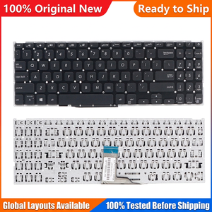 คีย์บอร์ดแล็ปท็อปแบบ US สำหรับเปลี่ยน ใช้กับ <span class=keywords><strong>Asus</strong></span> <span class=keywords><strong>Vivobook</strong></span> 15 <span class=keywords><strong>X512</strong></span> F512 X512J X512JA X512D X512FA F512J โน้ตบุ๊กพีซี - Product Image 1