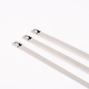 روابط كابلات من الفولاذ المقاوم للصدأ، روابط معدنية ذاتية القفل، متينة ومقاومة للعوامل الجوية ودرجات الحرارة العالية، درجة صناعية 304 316 - Product Image 2