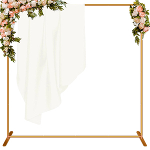 Arches de mariage pour cérémonie <span class=keywords><strong>Arche</strong></span> <span class=keywords><strong>rectangulaire</strong></span> pour ballons de 6,5 pieds Kit de support pour toile de fond - Product Image 3