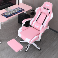 Chaise de jeu rose en vente directe d'usine Chaise de jeu inclinable et table Chaise de jeu avec repose-pieds