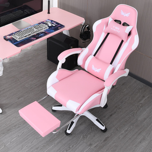 Venta Directa de Fábrica <span class=keywords><strong>Silla</strong></span> <span class=keywords><strong>Gamer</strong></span> <span class=keywords><strong>Rosa</strong></span> Reclinable con Mesa y Reposapiés - Product Image 3