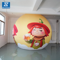 Ballon publicitaire gonflable imprimé sur mesure pour la décoration d'événements en plein air ou la promotion de la marque