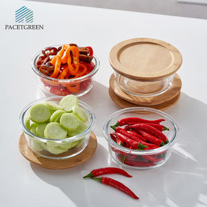 Conjunto de Recipientes de Armazenamento de Alimentos de Vidro Personalizados de 390ml, Livre de BPA, com Tampa para Preparação de Refeições - Product Image 6