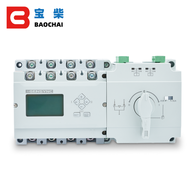 Baochai 2P 4P 63A 100A  Dual Power Electrical ATS Dc Automatic Transfer Switch Auto Change Over Switches 220V 380V Genset Part