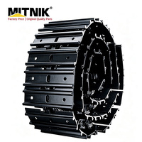 مجموعة جنزير حفار 70 طن مع أحذية لـ PC750 PC800 CAT390 EX1200، قطع غيار الهيكل السفلي