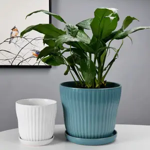 Hot Jual Modern Pot Bunga Cetakan Murah Indoor Meja Keramik Succulent Planter