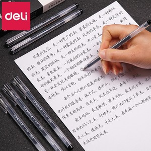 Deli A116 Gel Pen 0.5mm Needle Tip Black Ink Large Capacity For Students - Product Image 4