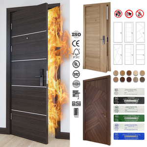Puertas Cortafuego de Madera Modernas para Hospitales y Hoteles, Fabricadas en China, de Alta Calidad y con Acabado Personalizado - Product Image 6