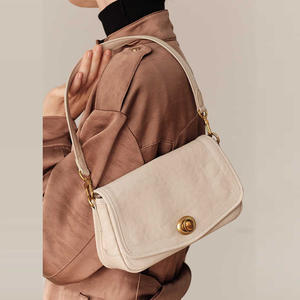 Sac quotidien minimaliste en similicuir souple, associé à un sac bandoulière vintage simple et grande capacité, détachable, à porter sur l'épaule - Product Image 5