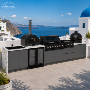 Di alta qualità in acciaio <span class=keywords><strong>inox</strong></span> personalizzato cucina esterna combinazione lavello senza fumo <span class=keywords><strong>Barbecue</strong></span> Grill - Product Image 1