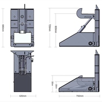 Verrou de conteneur à crochet en acier, verrouillage automatique, solution hydraulique fiable pour la logistique et les centres de chargement commerciaux