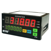 Codificador Incremental MYPIN FH8-6CRNB, Contador Digital Programable con Entrada, Pantalla LCD de 6 Dígitos, Plástico, Alimentación de 220V CA para Uso Industrial