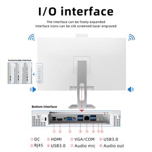 Ordinateurs tout-en-un <span class=keywords><strong>de</strong></span> 23,8 pouces, ordinateur <span class=keywords><strong>de</strong></span> bureau <span class=keywords><strong>gamer</strong></span>, Computadora DDR3 16 Go, ordinateur <span class=keywords><strong>de</strong></span> bureau pour jeux <span class=keywords><strong>PC</strong></span> - Product Image 2
