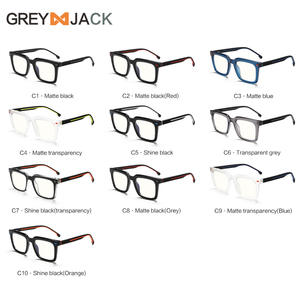 Montures de lunettes rectangulaires Greyjack K077 unisexes, monture complète en TR, protection anti-lumière bleue pour hommes, femmes et étudiants - Product Image 4