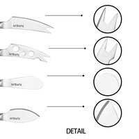 Jun Qin Ensemble de couteaux à fromage portables Mini outils de cuisine en acier inoxydable avec CP-7610-2 à beurre durable