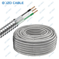 Cable JZD UL1569 con Revestimiento Metálico, 12/14 AWG, Cubierta de PVC, Armadura Entrelazada, Cable MC para Sistemas Eléctricos Industriales, Cable de Alimentación de 600 V