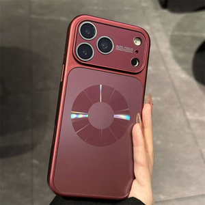 เคสแม่เหล็กเนื้อ CD แบบหรูหรา ลาย Aurora สำหรับ iPhone 18 17 16 15 14 13 Pro Max  วัสดุ PC แข็ง ชุบเคลือบ ป้องกันแรงกระแทก - Product Image 1
